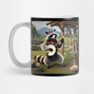 A Raccoon Playing The Banjo Mug